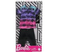 Habit Barbie - Tenue Ken : Pantacourt Noir Et Chemise - Vetement Poupee et Mini-Poupee