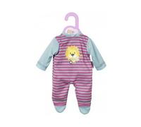 Habit Poupee 30 - 36 Cm : Pyjama Lion Avec Rayures Roses Dolly Mosa - Zapf Za35