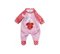 Habit Poupée 39 - 46 CM : Pyjama Lapin Rose Avec Coeur Baby Born - Vêtement Accessoire Poupée et Poupon - Zapf