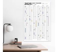 Habit Tracker Journal - 6 mois d'habitudes | Calendrier de motivation mensuel pour suivre les routines et soutenir vos objectifs 16 × 23 pouces