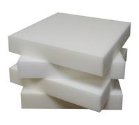 HABITA 33 HOME Ensemble de Rembourrage en Mousse pour chaises, 4 ou 6 pièces, polyuréthane expansé et Fibre de Polyester, 3 Tailles, fabriqué en Italie (4 Polyuréthane 50x50x10 Cm)