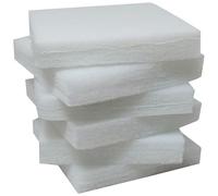 HABITA 33 HOME Ensemble de Rembourrage en Mousse pour chaises, 4 ou 6 pièces, polyuréthane expansé et Fibre de Polyester, 3 Tailles, fabriqué en Italie (6 Polyester 50x50x8 Cm)