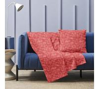 HABITA 33 HOME Plaid Canapé 250x280 cm - Jeté de Canapé Léger - Drap de Lit Printemps/Été - Grand Tissu de Protection pour Canapé et Lit (Bordeaux Amalfi)