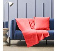 HABITA 33 HOME Plaid Canapé 250x280 cm - Jeté de Canapé Léger - Drap de Lit Printemps/Été - Grand Tissu de Protection pour Canapé et Lit (Bordeaux Sorrento)