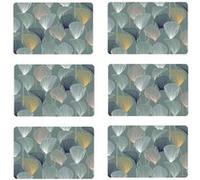 Habitable - Lot de 6 sets de table Cottey - 28 x 43 cm - Bleu Bleu G