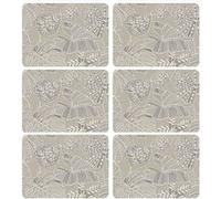 Habitable - Lot de 6 sets de table motifs tropical WILD - 28 x 43 cm - Ecru - Wild G