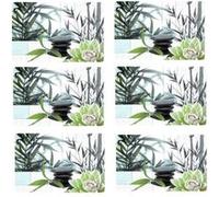 Habitable - Lot de 6 sets de table Nenu - 28 x 43 cm - Vert Vert G