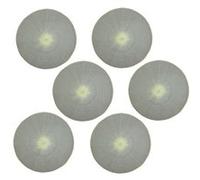 Habitable - Lot de 6 sets de tables ronds en jute GREGE - Diam. 38 cm - Gris - Grege Gris G