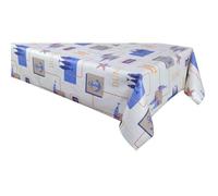 Habitable - Nappe en toile cirée rectangulaire Dune - 140 x 250 cm - Ecru