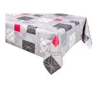 Habitable - Nappe en toile cirée rectangulaire Moma - 140 x 200 cm - Gris - MOMA Gris G