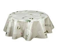 - Nappe en toile cirée ronde Aromatic - Diam. 150 cm - Ecru