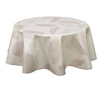 Habitable - Nappe en toile cirée ronde Baleo - Diam. 135 cm - Ecru - BALEO Ecru G