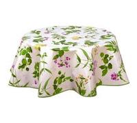 - Nappe en toile cirée ronde Botanique - Diam. 150 cm - Fuchsia