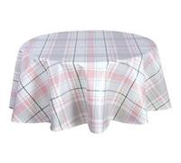 - Nappe en toile cirée ronde Carreau - Diam. 135 cm - Rouge