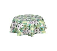 - Nappe en toile cirée ronde Champs - Diam. 150 cm - Vert