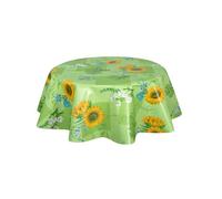 Habitable - Nappe en toile cirée ronde Gap - Diam. 150 cm - Vert