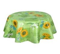 Habitable - Nappe en toile cirée ronde Gap - Diam. 150 cm - Vert