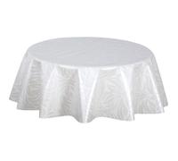 Habitable - Nappe en toile cirée ronde motif feuillage ULYSSE - Diam. 150 cm