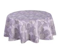 Habitable - Nappe en toile cirée ronde Moze - Diam. 135 cm - Gris