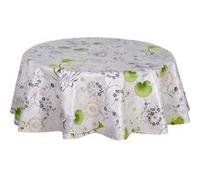 Habitable - Nappe en toile cirée ronde PALACIA - Diam. 135 cm - Palacia Gris G