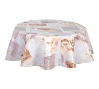 Habitable - Nappe en toile cirée ronde PAMPA - Diam. 150 cm - Pampa Beige G