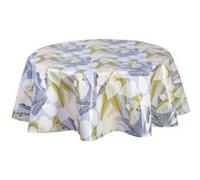 Habitable - Nappe en toile cirée ronde Sais - Diam. 150 cm - Gris Gris G