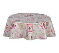 Habitable - Nappe en toile cirée ronde UNDO - Diam. 150 cm - Undo Rouge G