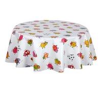 Habitable - Nappe en toile cirée ronde VACHE - Diam. 135 cm - Vache Multicolore G