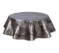 Habitable - Nappe en toile cirée ronde Vitali - Diam. 150 cm - Noir