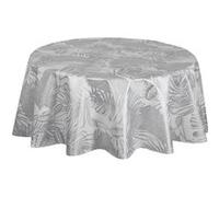 Habitable - Nappe ronde en toile cirée nacrée VITALI - Diam. 150 cm - Blanc - Vitali Blanc G