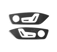 habitacle auto Pour A3 8Y S3 2021 2022 2023 2024 2025 Auto Pour Siège Garniture Bouton Réglage Couvercle Autocollants Décoration Tuning Accessoires Intérieurs Voiture(Black)