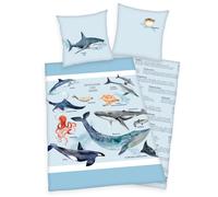 Habitants Des Mers Housse De Couette 80 X 80 Cm + 135 X 200 Cm