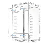 Habitat Araignée sauteuse | Réservoir transparent pour reptiles | Cage Habitat Geckos - Pour grenouilles, tarentules, scorpions, mants, araignées, geckos, voyage, maison, salon et bureau