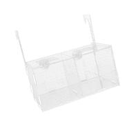 Habitat Boîte de séparation visible en acrylique avec 2 zones pour une isolation sûre des animaux domestiques, planificateur compact pour aquarium