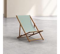 Habitat - Chilienne en chêne et Toile en Coton - Vert céladon Maui