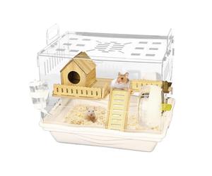 Habitat Clair du Hamster, Grande Cage de Hamster | Habitat Transparent du Hamster Animal pour l'observation optimale des Animaux de Compagnie - Hébergement Gerbils, Assemblée Facile de