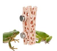 Habitat d'araignée magnétique, abri pour animaux domestiques, abri pour araignée sautante, avec support sécurisé, décoration de terrarium, accessoire pour reptiles avec style naturel, abri d'escalade