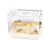 Habitat de hamster clair, grande cage de hamster - HABITER OBSERVATION PET PETITE CAGE DE PETITE CAGE,Gerbils hébergement, assemblage facile à domicile pour les amoureux, familles