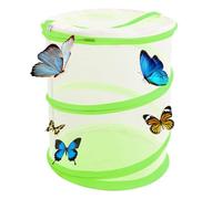 Habitat de Papillons 30 x 35 cm Cage Pliante Insectes Papillon, Cage d'Insectes et de Papillons en Maille Pliable, L'Insect Mesh Idéale pour l’ Élevage des Insectes et l'Exploration en Plein Air