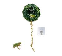 Habitat de reptile | Abri décoratif en forme de boule de mousse | Abri pour reptile, pour léopard, geckos, dragon barbu, tarentules, ermite, crabe, grenouille, lézard, intérieur ou extérieur, jardin