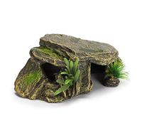 Habitat de Tortue et de Reptile cachant des grottes pour Aquarium amphibie abris sûrs et vifs résine environnementale Couleur Durable Qui ne se décolore Pas pour Les terrariums
