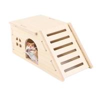 Habitat de vie pour hamster - Grande cage d'habitat - Tunnel de petite maison - Spacieuse - Portable - Cage de jeu pour souris et hamster syrien - Cage intérieure pour souris et
