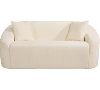 Habitat et Jardin Canapé Droit Fixe en Tissu Ondine - 2 Places - Beige