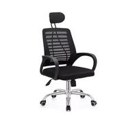 Habitat et Jardin Chaise de Bureau Ergonomique réglable en Hauteur avec appuie tête Sébastien - Noir