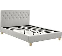 Lit double "Emmy" - 140 x 190 cm - Beige