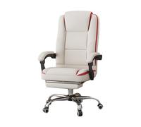 Habitat et Jardin Fauteuil de Bureau en Simili avec Repose Pieds Maissa - Beige