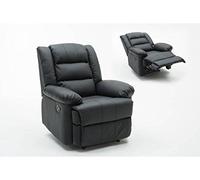 Fauteuil relax Buckingham - 85 x 93 x 100 cm - Noir Noir. G