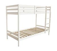 Habitat et Jardin Lit Superposé Bois Enfant Lionel 90 x 190 cm - Blanc