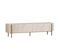Habitat et Jardin Meuble TV en Bois Nexus - 180 x 30 x 45 cm - Travertin/Or