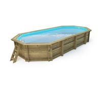 Habitat Et Jardin Palma Piscine hors sol Octogonal Bois